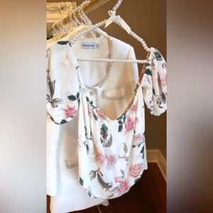 Urban Outfitters Off the Shoulder Floral Top